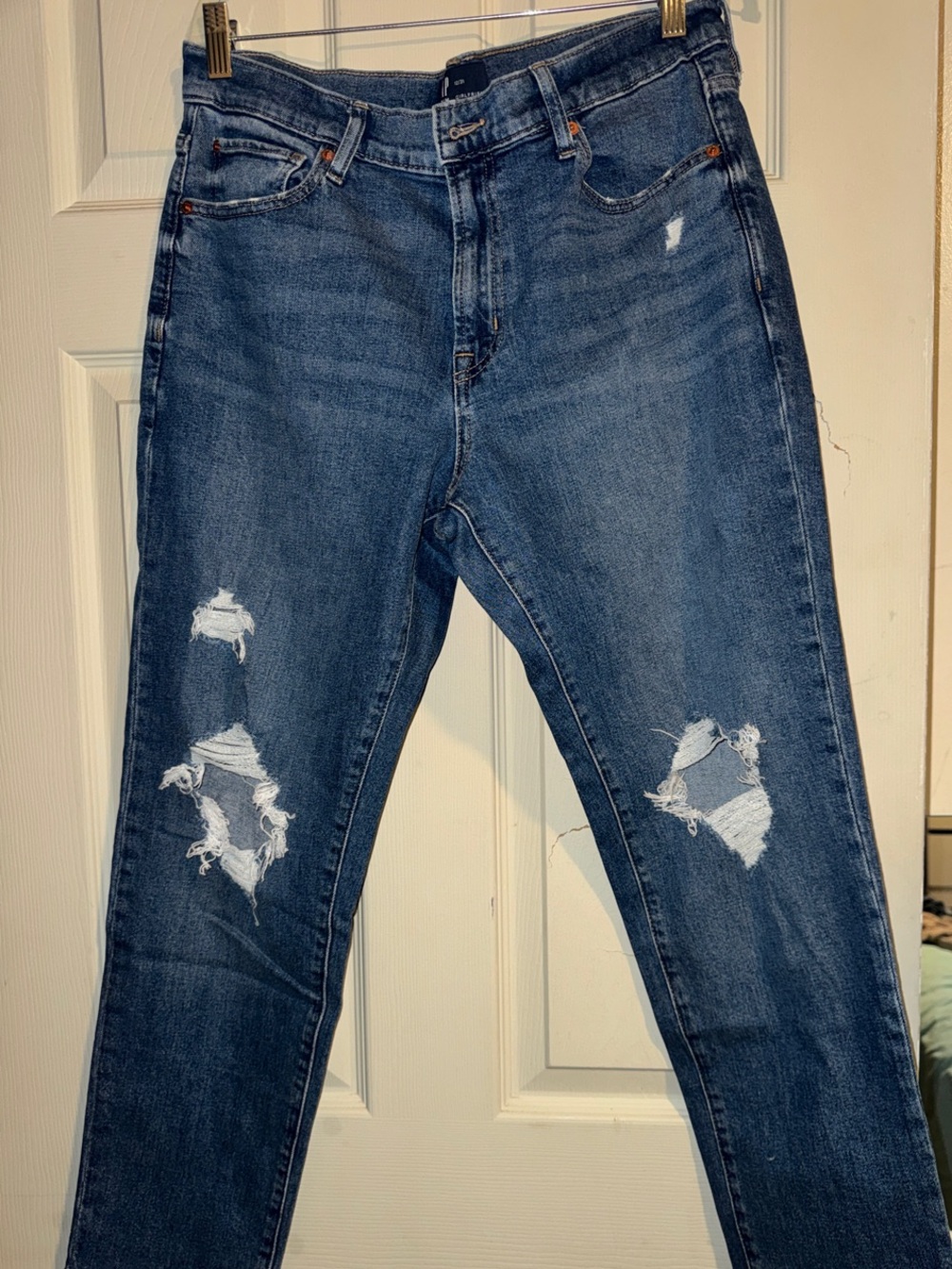 GAP Distressed Dark Blue Women's Jeans